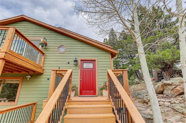 234 Bailey Dr, Bailey, CO 80421 - view of exterior entry