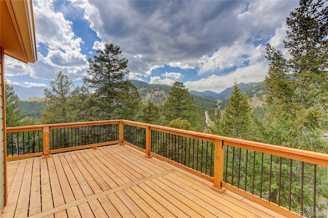 234 Bailey Dr, Bailey, CO 80421 - deck with a mountain view