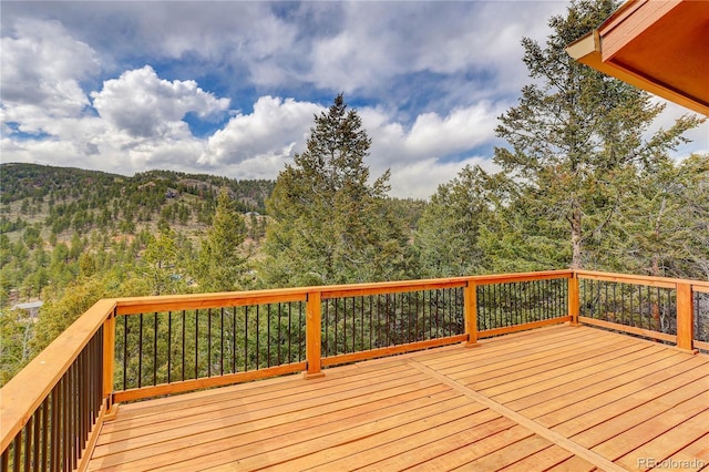 234 Bailey Dr, Bailey, CO 80421 - deck featuring a view of trees