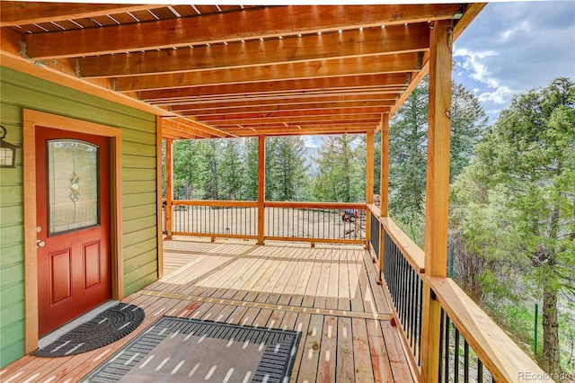 234 Bailey Dr, Bailey, CO 80421 - view of wooden deck