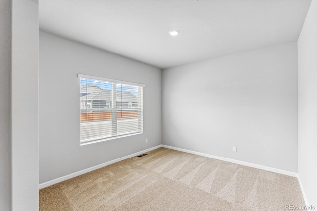 view of carpeted empty room