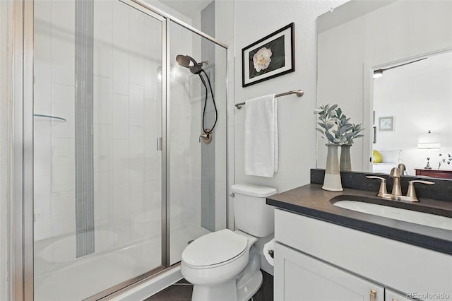 1601 Mariah Ln, Erie, CO 80516 - full bath with toilet, a stall shower, and vanity