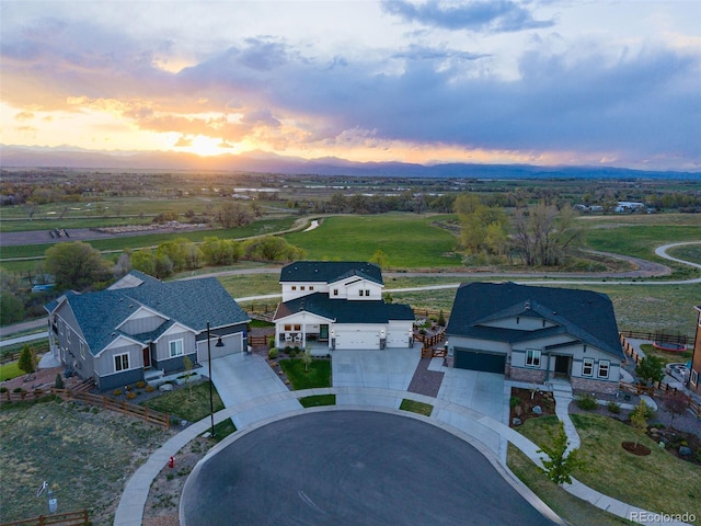 1601 Mariah Ln, Erie, CO 80516 - view of aerial view at dusk