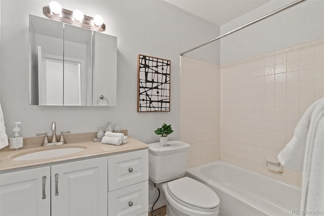 4160 Baytown Dr, Colorado Springs, CO 80916 - full bath featuring toilet, vanity, and shower / bathtub combination