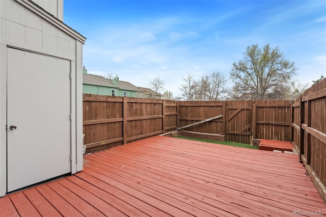 4160 Baytown Dr, Colorado Springs, CO 80916 - wooden deck with a fenced backyard