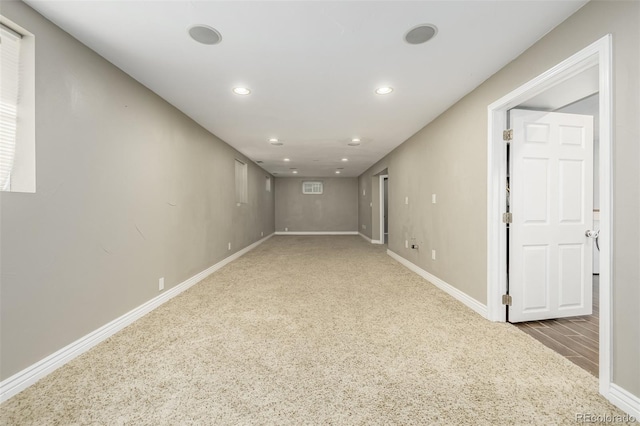 view of carpeted empty room