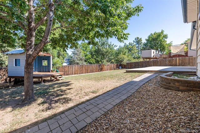 view of yard with a patio area