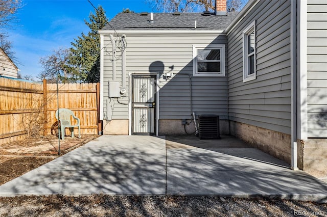 view of patio with fence