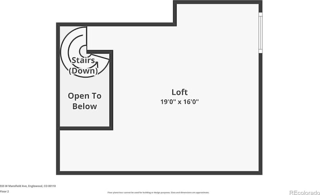 555 W Mansfield Ave, Englewood, CO 80110 - room layout