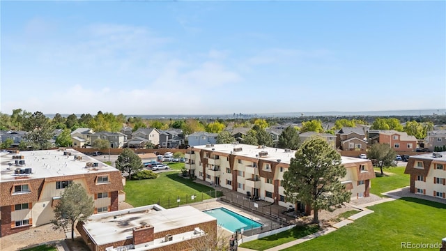10211 Ura Ln Unit 1-202, Thornton, CO 80260 - aerial view of residential area with a pool