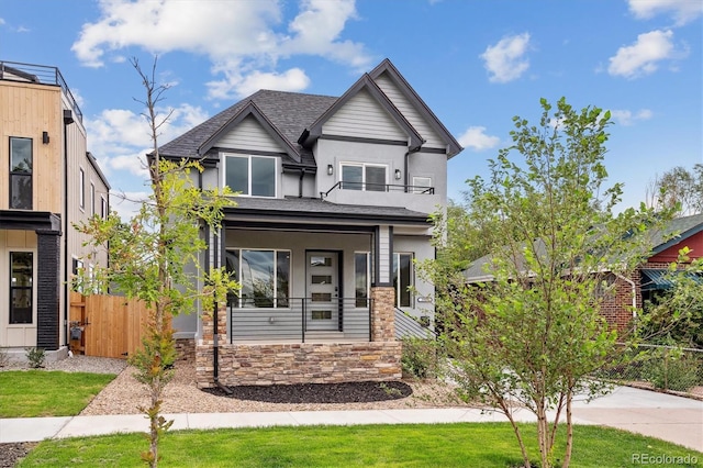 view of front of house featuring a porch