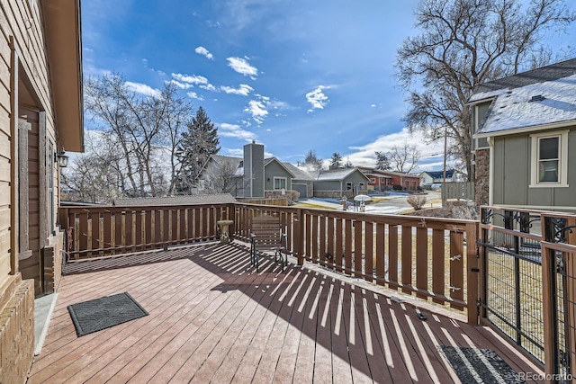6504 Ralston Rd Unit A, Arvada, CO 80002 - wooden terrace with a residential view