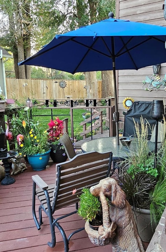 6504 Ralston Rd Unit A, Arvada, CO 80002 - view of wooden deck