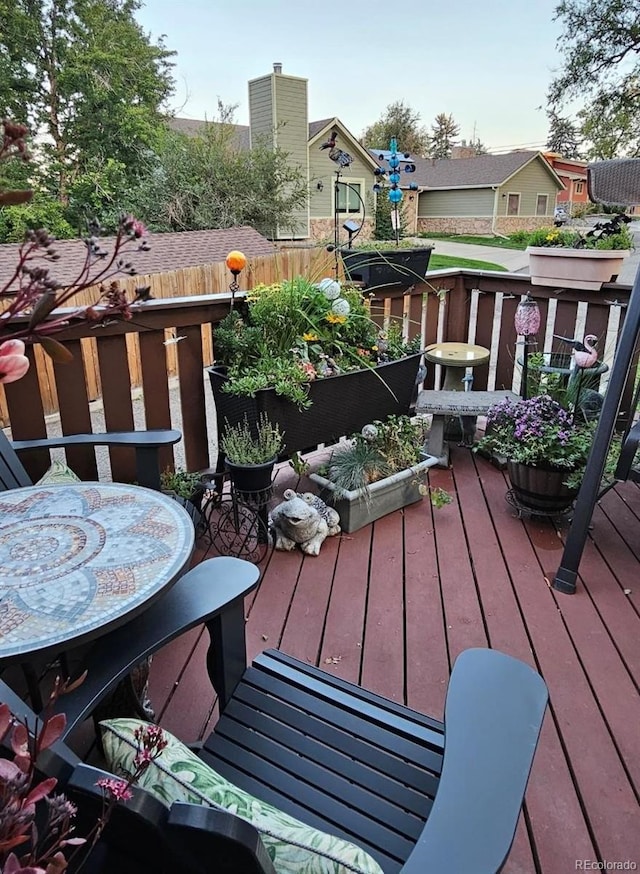 6504 Ralston Rd Unit A, Arvada, CO 80002 - view of wooden terrace