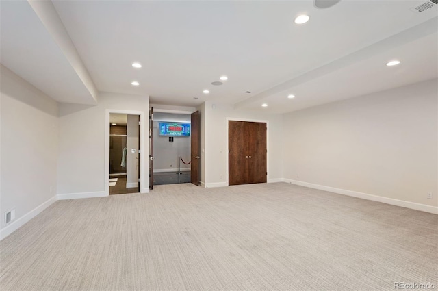 view of carpeted empty room