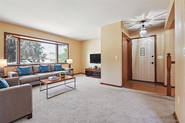 4720 S Grant St, Englewood, CO 80113 - living area featuring carpet flooring and baseboards
