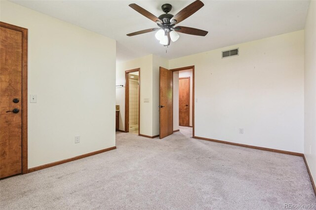 4720 S Grant St, Englewood, CO 80113 - unfurnished bedroom featuring light colored carpet and ceiling fan