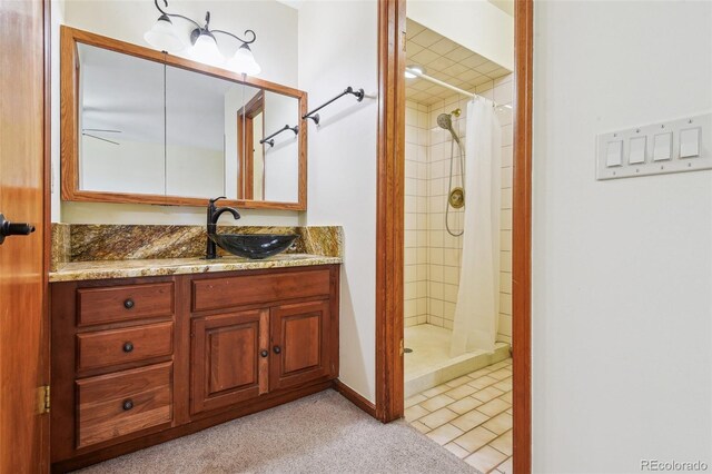 4720 S Grant St, Englewood, CO 80113 - bathroom with vanity and a shower stall