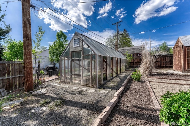 7541 Julian St, Westminster, CO 80030 - view of greenhouse with a fenced backyard