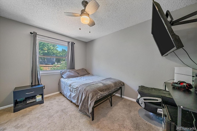 6085 S Parfet St, Littleton, CO 80127 - bedroom featuring a textured ceiling, carpet floors, and a ceiling fan