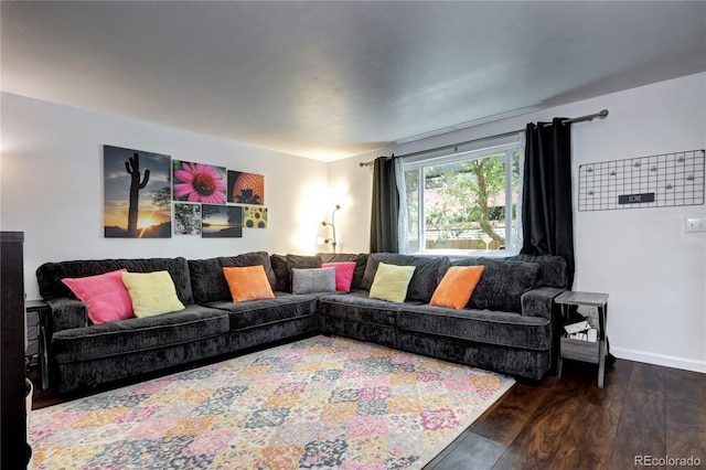 4856 E Hinsdale Pl, Centennial, CO 80122 - living area featuring wood finished floors and baseboards