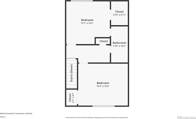 4856 E Hinsdale Pl, Centennial, CO 80122 - view of home floor plan