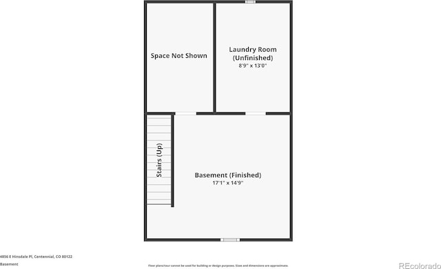 4856 E Hinsdale Pl, Centennial, CO 80122 - view of property floor plan