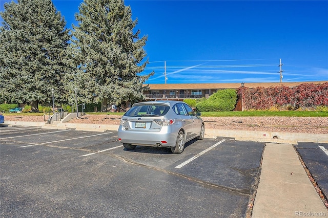 view of vehicle parking