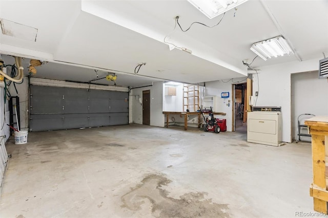 3909 County Road 72, Bailey, CO 80421 - garage with washer / clothes dryer