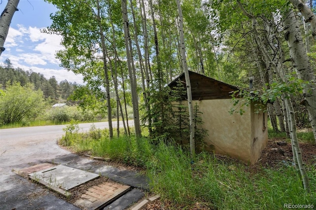 3909 County Road 72, Bailey, CO 80421 - view of yard with a forest view