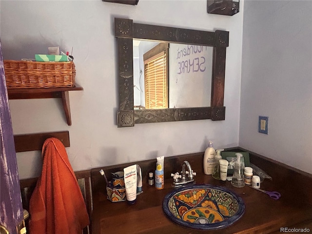 bathroom view of a sink