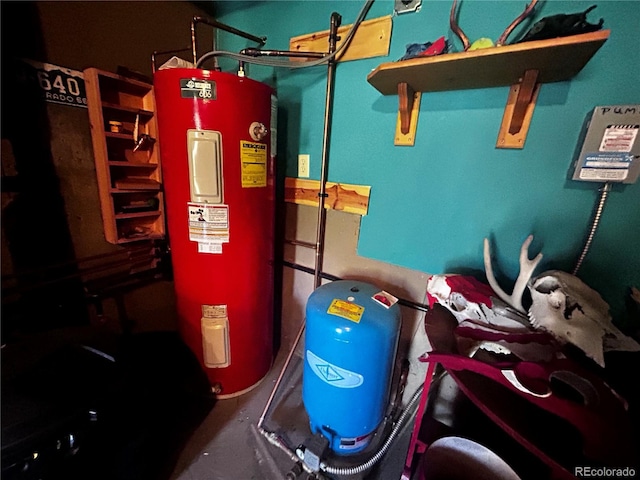 utilities featuring electric water heater