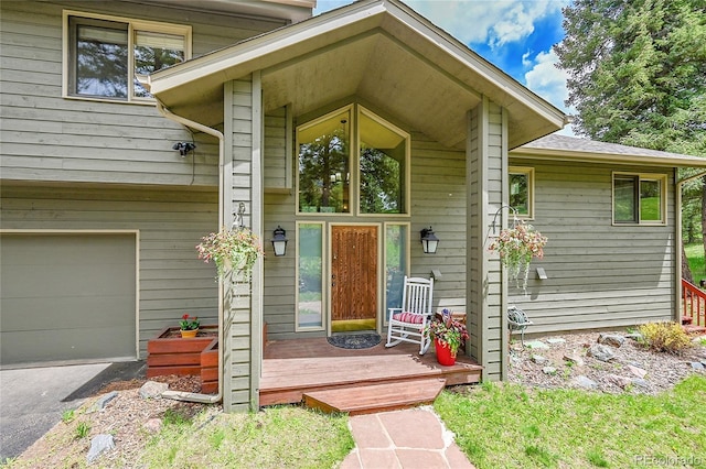 28065 Camel Heights Cir, Evergreen, CO 80439 - entrance to property with a garage