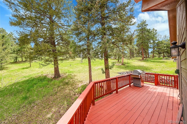 28065 Camel Heights Cir, Evergreen, CO 80439 - deck with a lawn and area for grilling