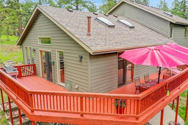 28065 Camel Heights Cir, Evergreen, CO 80439 - view of wooden terrace