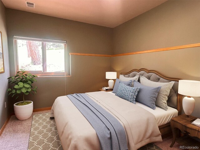 28065 Camel Heights Cir, Evergreen, CO 80439 - carpeted bedroom featuring baseboards