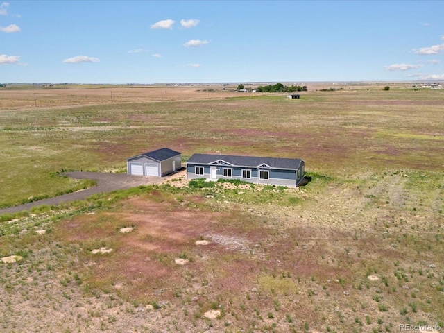 bird's eye view featuring a rural view