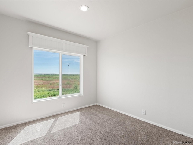 view of carpeted empty room