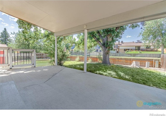 view of patio / terrace with fence private yard