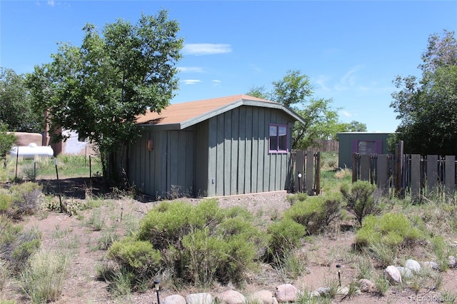 view of outdoor structure