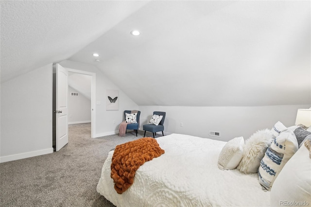 112 S Hooker St, Denver, CO 80219 - bedroom featuring lofted ceiling, carpet flooring, and recessed lighting