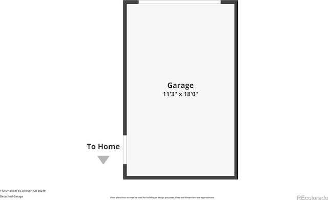 112 S Hooker St, Denver, CO 80219 - view of home floor plan