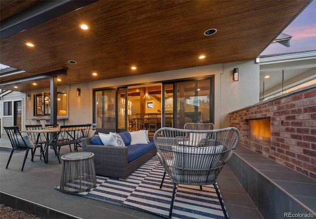700 Cheyenne St, Golden, CO 80401 - view of patio featuring an outdoor living space and outdoor dining area