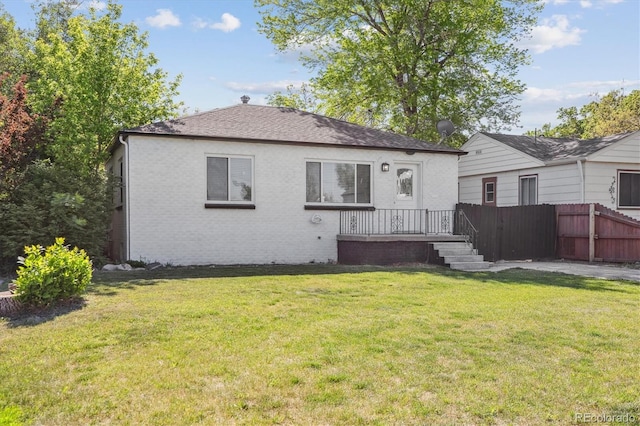 4624 S Lincoln St, Englewood, CO 80113 - rear view of house featuring brick siding