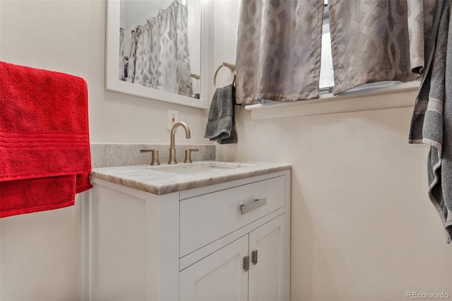 bathroom featuring vanity