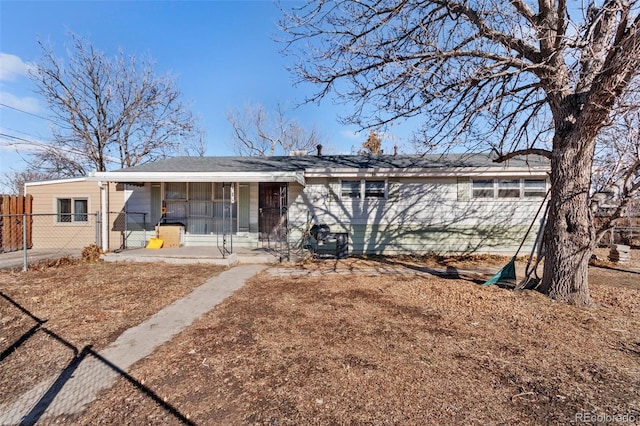 view of rear view of property