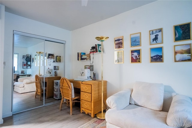 2557 S Dover St Unit 85, Lakewood, CO 80227 - office area with wood finished floors