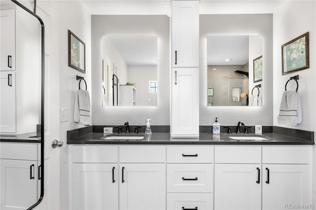 15353 E 98th Pl, Commerce City, CO 80022 - full bathroom with a shower stall and double vanity