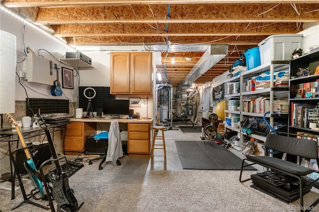 15353 E 98th Pl, Commerce City, CO 80022 - unfinished basement with an office area