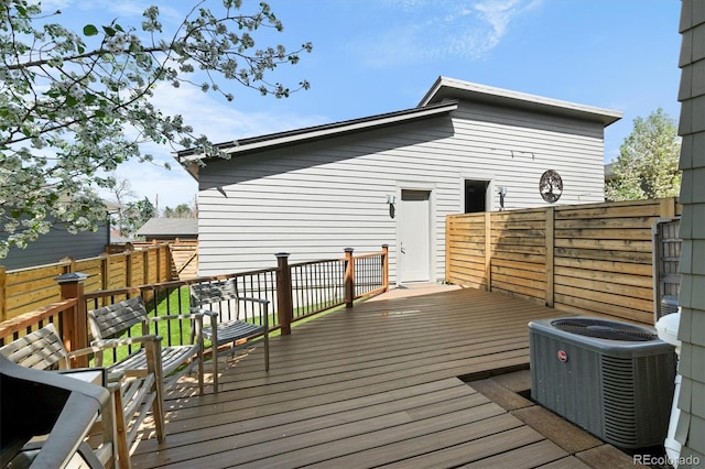 4535 W 50th Ave, Denver, CO 80212 - wooden terrace featuring central air condition unit